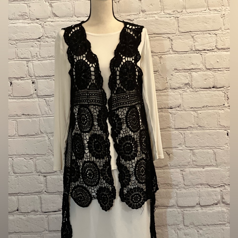 Crochet Lace Vest